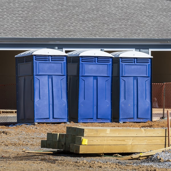 are there any restrictions on what items can be disposed of in the porta potties in Roaring River